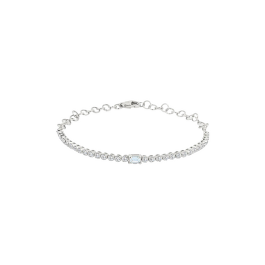Center Diamond Half Tennis Bracelet – Henri Noël