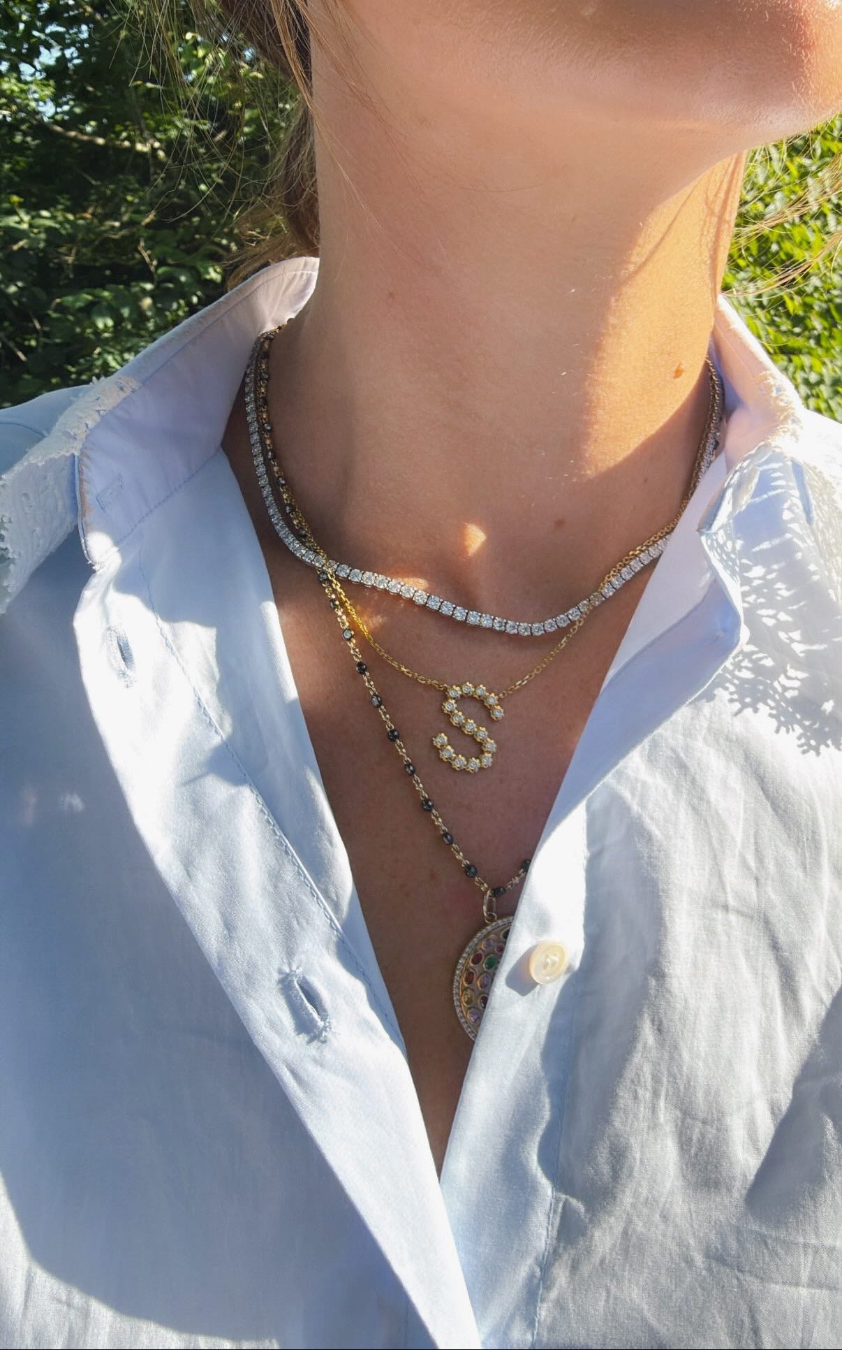 Prong Diamond Tennis Necklace – Henri Noël