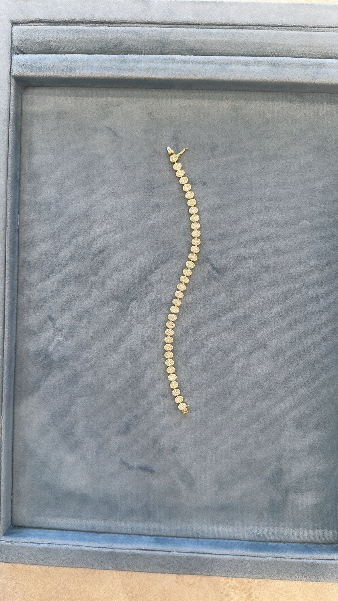 Oval Diamond Tennis Bracelet