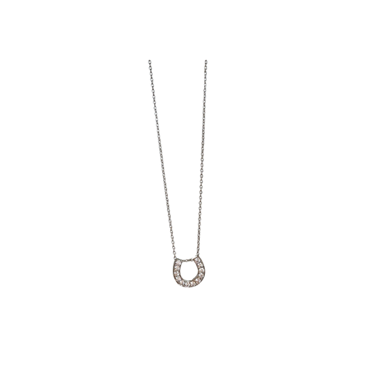 Diamond Horseshoe Necklace – Henri Noël