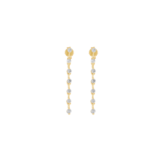 Diamond Prong Drop Earrings – Henri Noël
