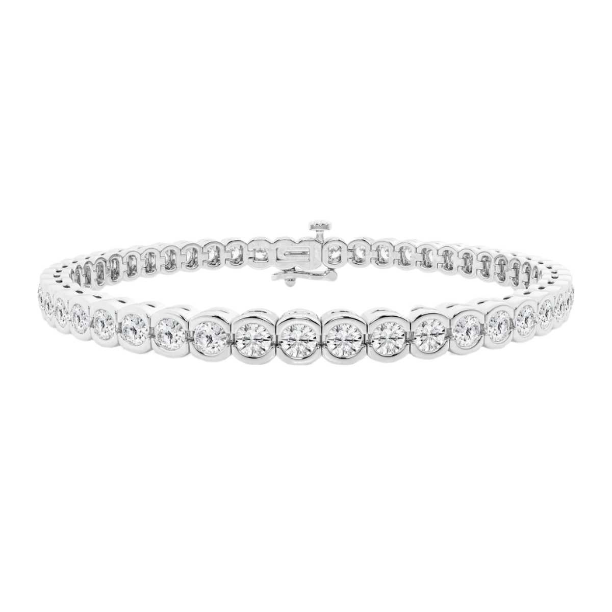 Shared Bezel Tennis Bracelet