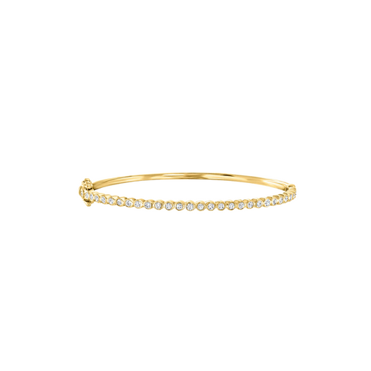 Diamond Bezel Bangle – Henri Noël