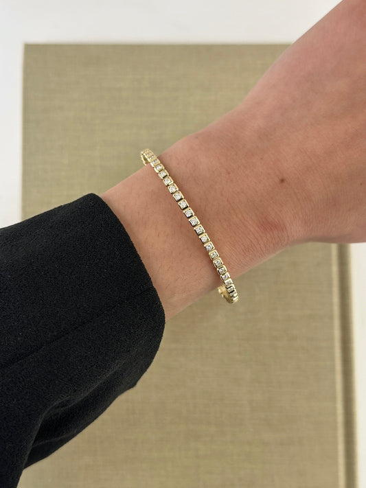 Diamond Flexible Bangle – Henri Noël