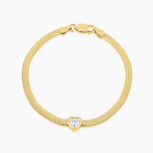 Diamond Herringbone Bracelet – Henri Noël