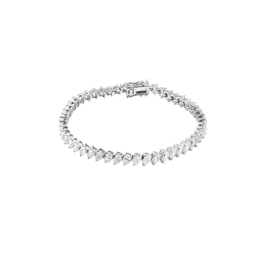 Diamond Pear Tennis Bracelet – Henri Noël
