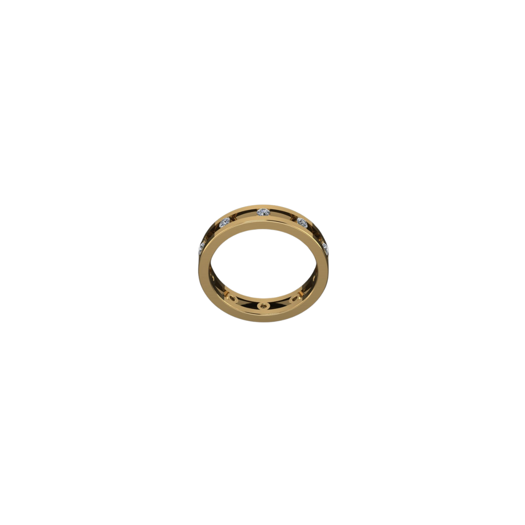 Diamond Row Stacking Ring – Henri Noël