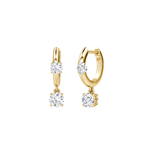 Double Diamond Drops Huggies – Henri Noël