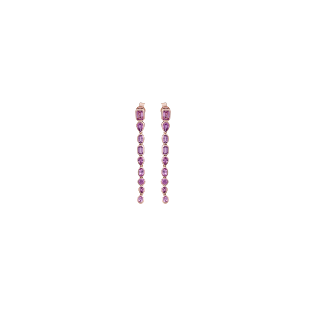 Fancy Shaped Sapphire Drop Earrings