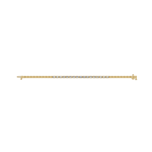 Emerald-Cut Bezel Diamond Tennis Bracelet – Henri Noël
