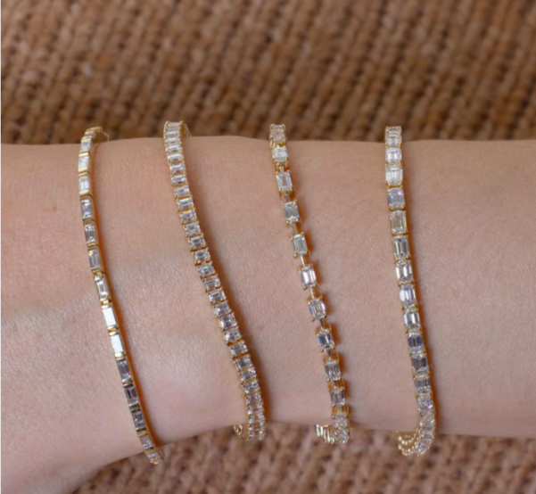 Emerald Diamond Tennis Bracelet – Henri Noël