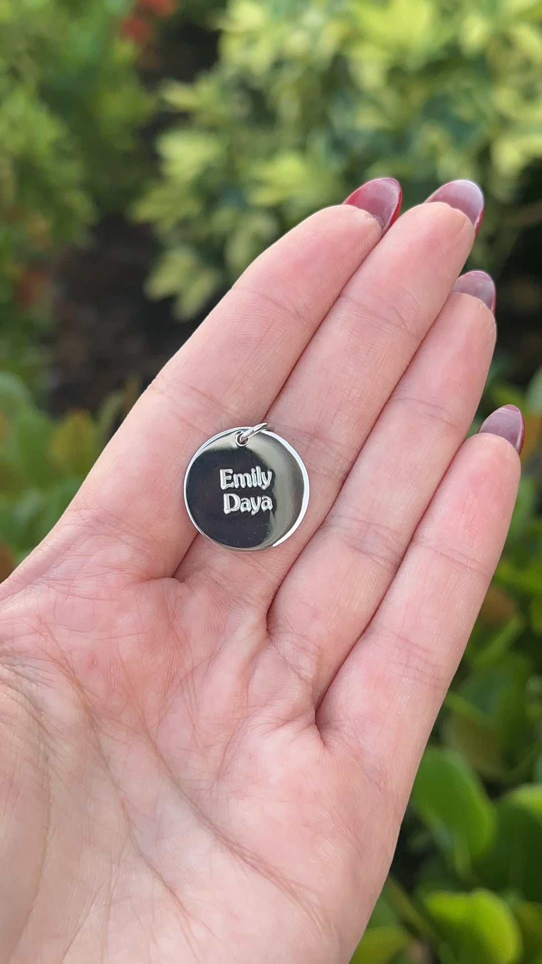 Engraved Disc Pendant – Henri Noël
