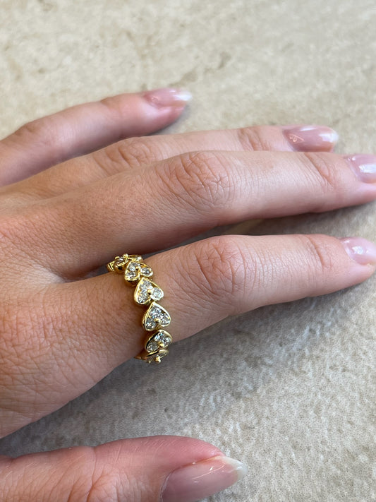 Estate Diamond Heart Eternity Ring – Henri Noël