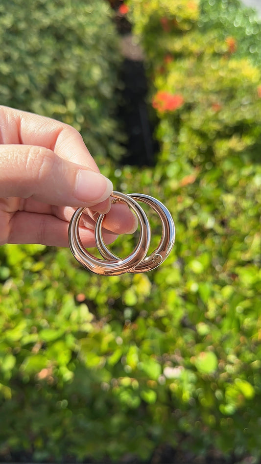 Estate Rose Gold Hoops – Henri Noël