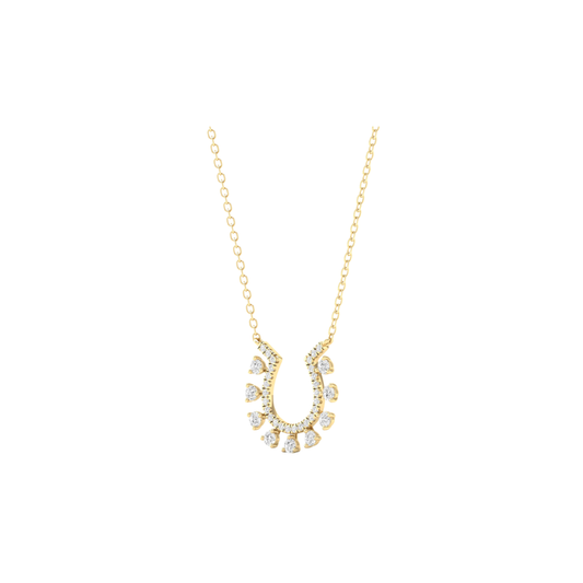 Fancy Diamond Horseshoe Necklace – Henri Noël