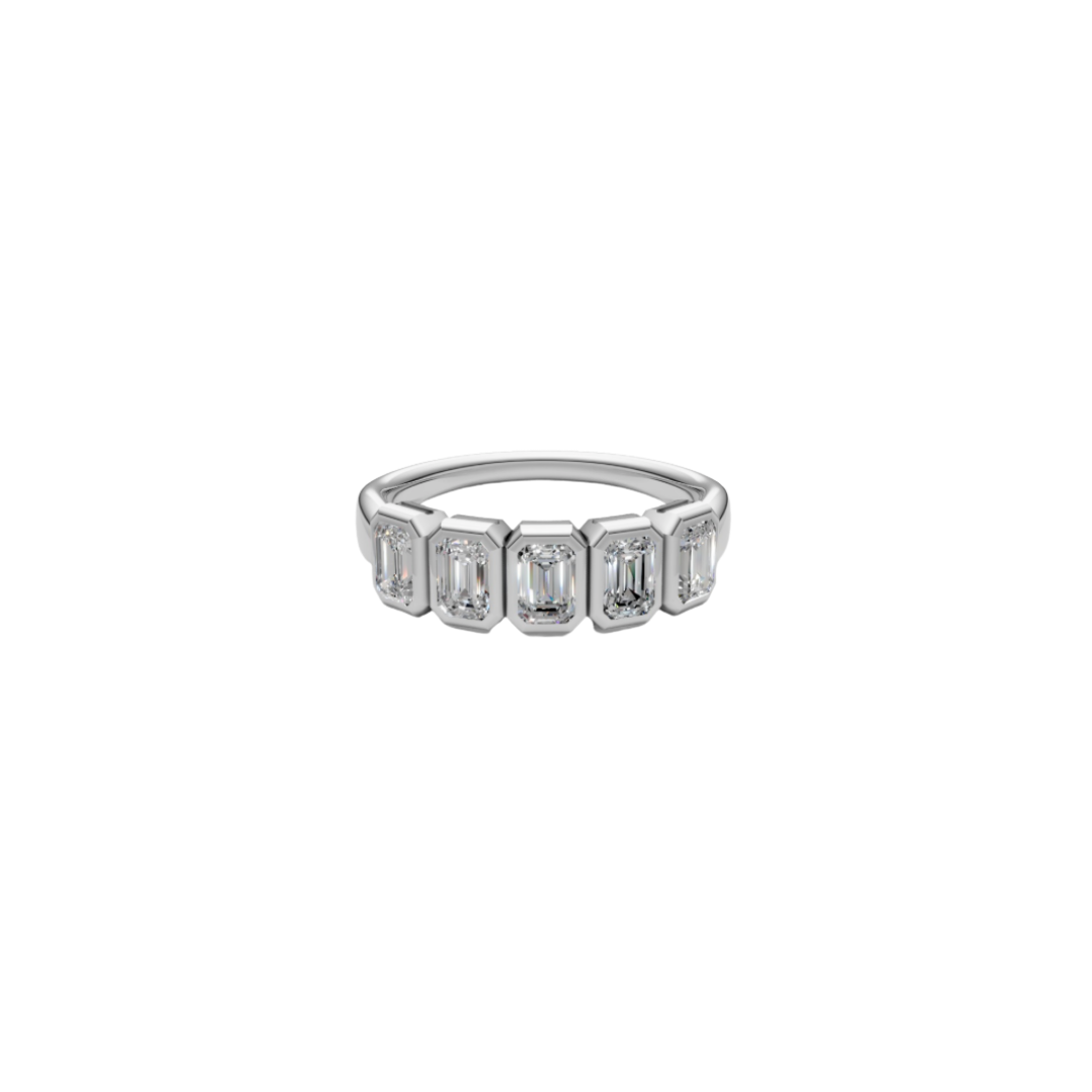 Five Emerald-Cut Diamond Band – Henri Noël
