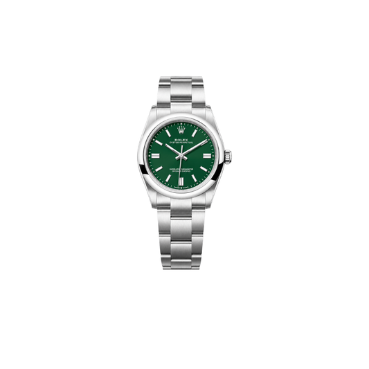 Green Dial Oyster Perpetual Rolex