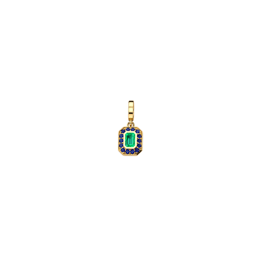 Green and Blue Sapphire Charm – Henri Noël