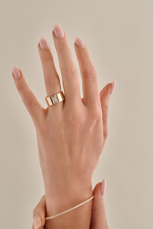 Center Baguette Cigar Band