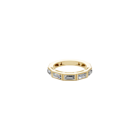 Half Eternity Baguette Diamond Band – Henri Noël