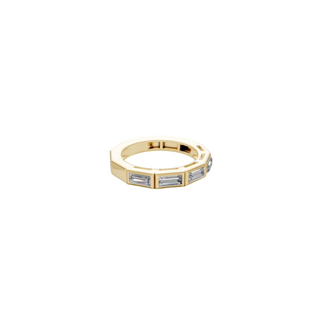 Half Eternity Baguette Diamond Band – Henri Noël