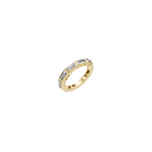Half Eternity Baguette Diamond Band – Henri Noël