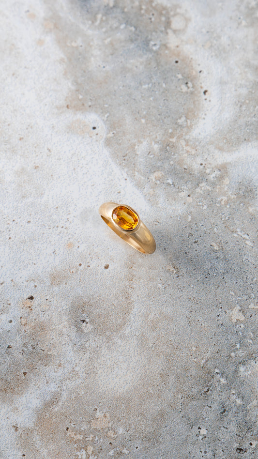 Lily Yellow Sapphire Ring