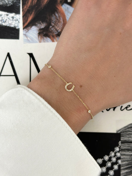 Horseshoe Diamond Bracelet – Henri Noël