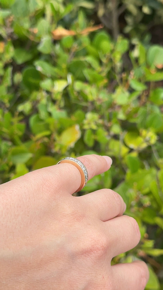 Estate Channel Set Princess Cut Eternity Band