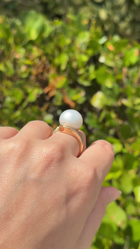Estate South Sea Peal Ring