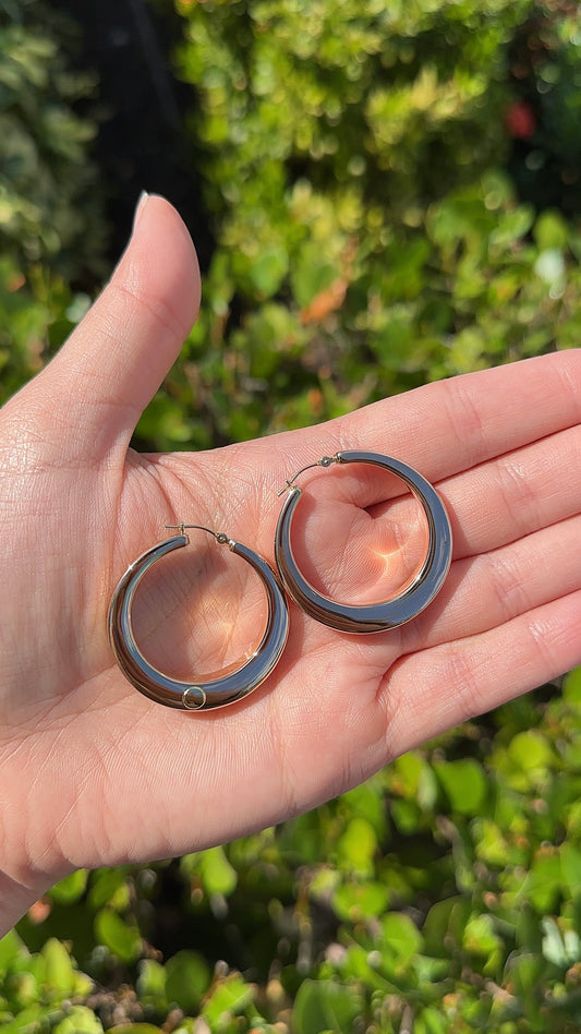 Estate Rose Gold Hoops