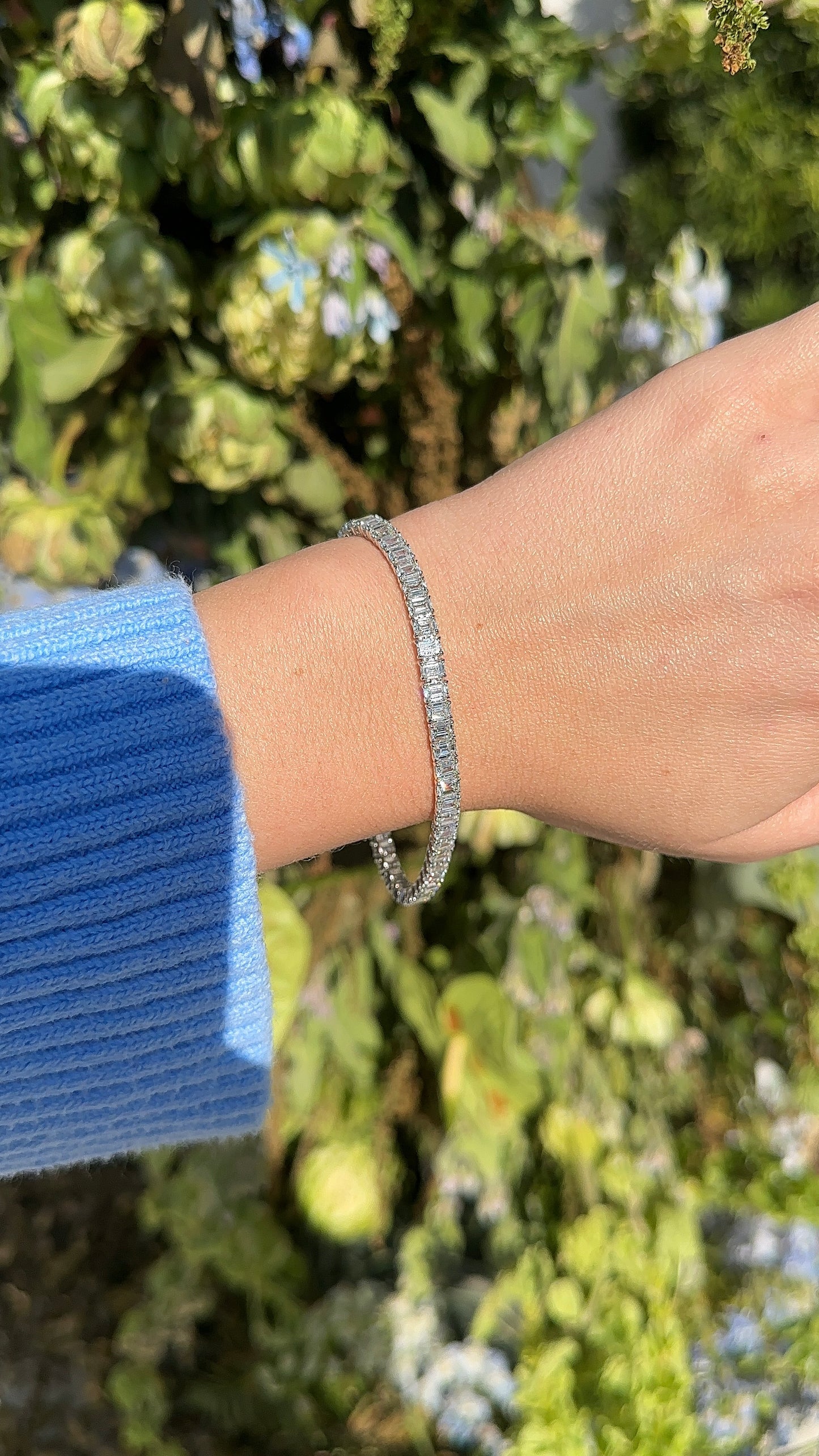 Macy Emerald Diamond Tennis Bracelet