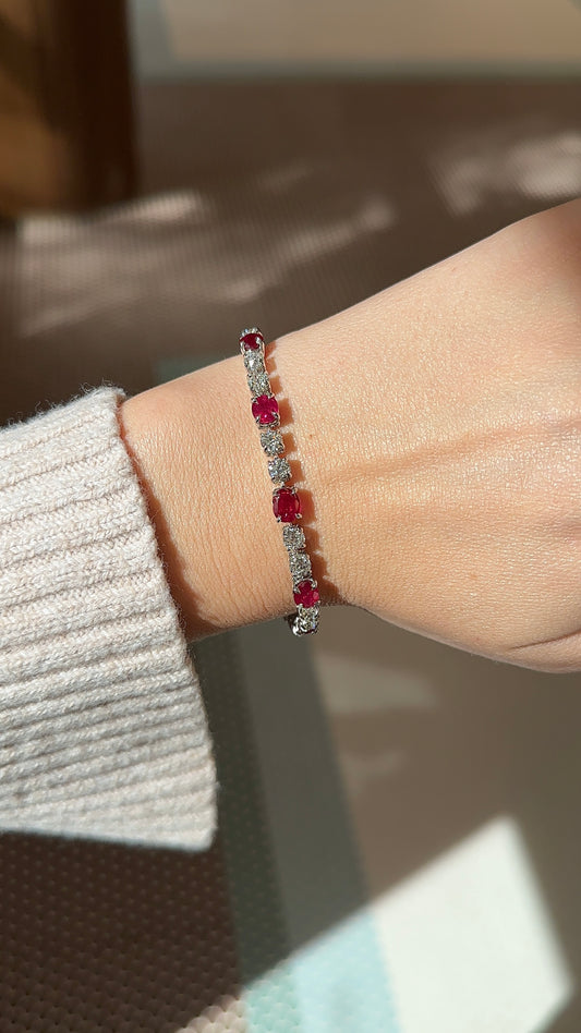 Ruby and Diamond Bracelet
