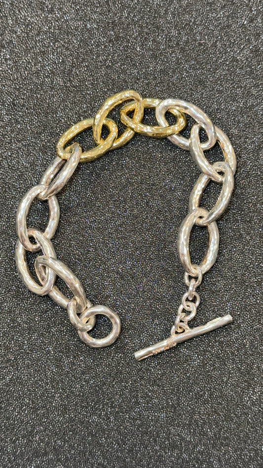 Vintage Ippolita Two Tone Circle Bracelet