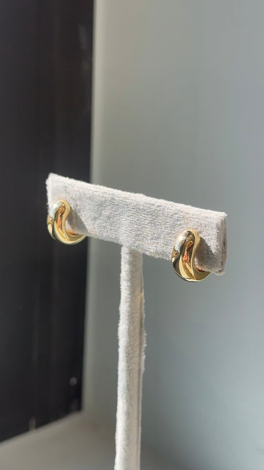 Vintage Thick Gold Huggies