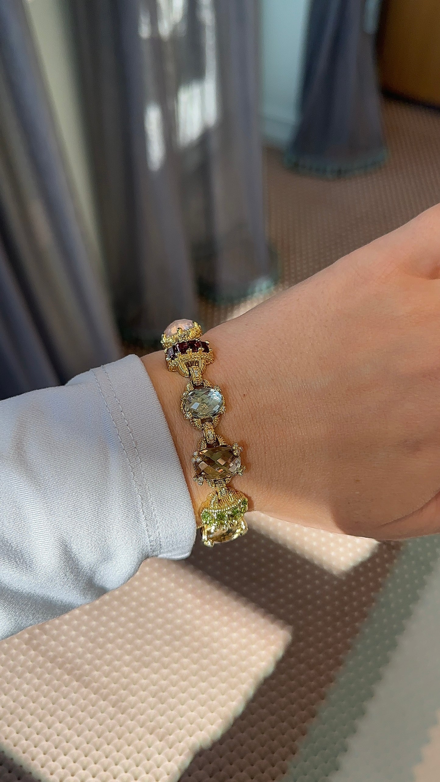 Vintage Judith Ripka Gemstone Bracelet