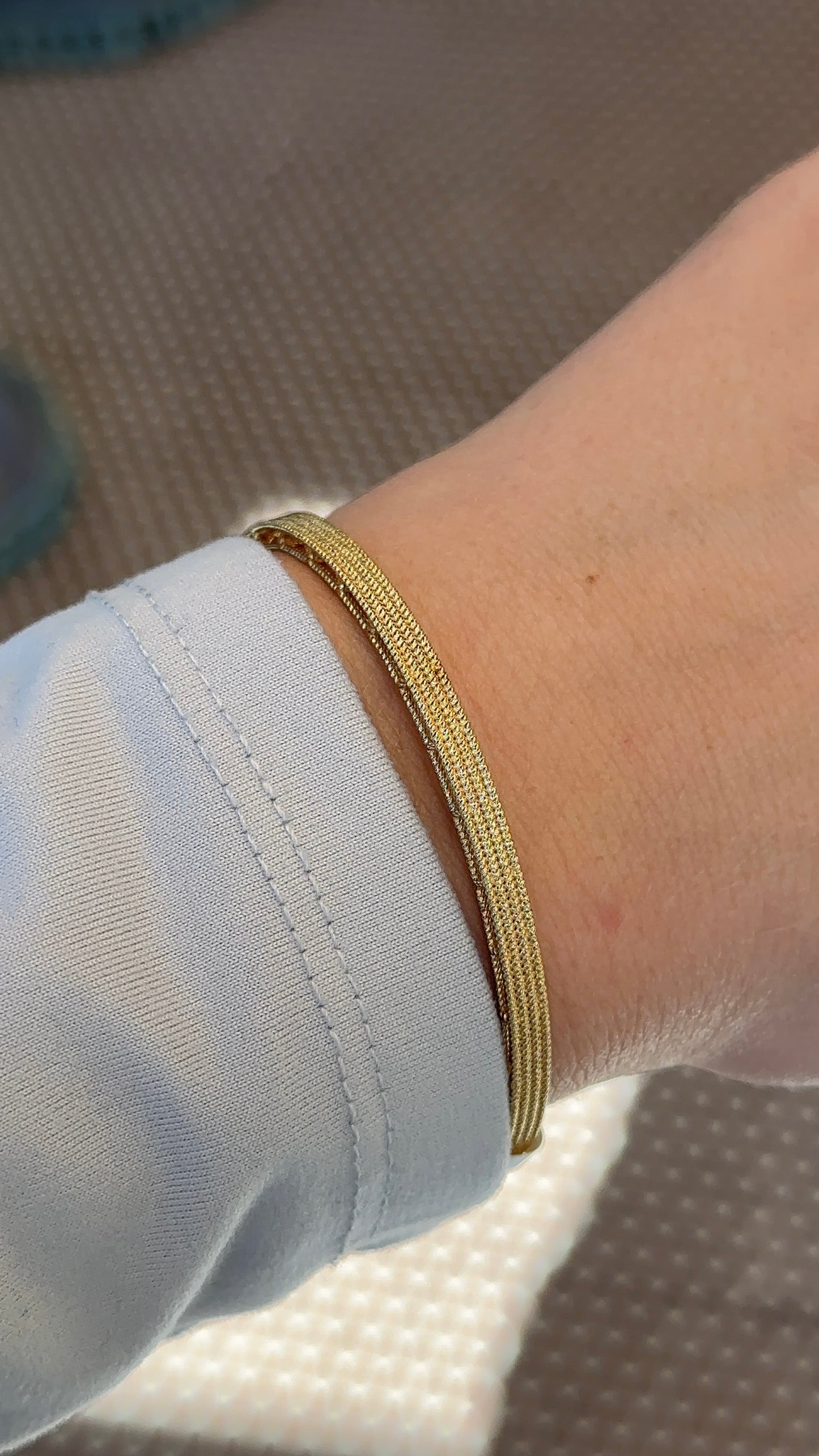 Vintage Roberto Coin Gold Bangle