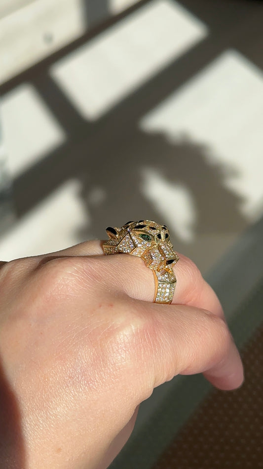 Vintage Diamond Cheetah Ring