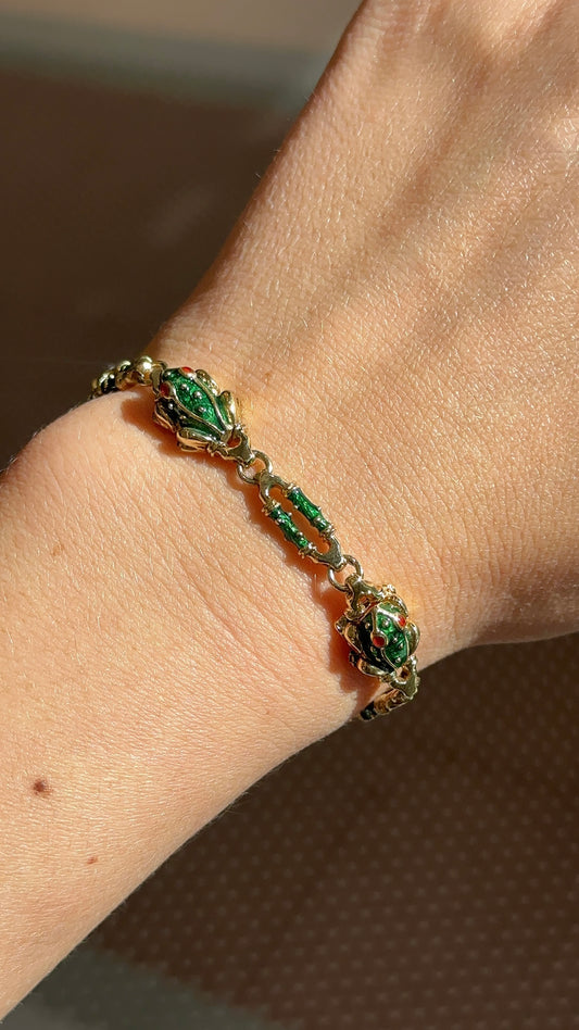 Estate Frog Bracelet