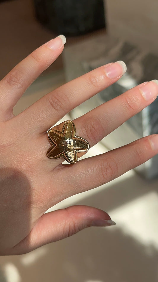 Vintage Gold Starfish Ring