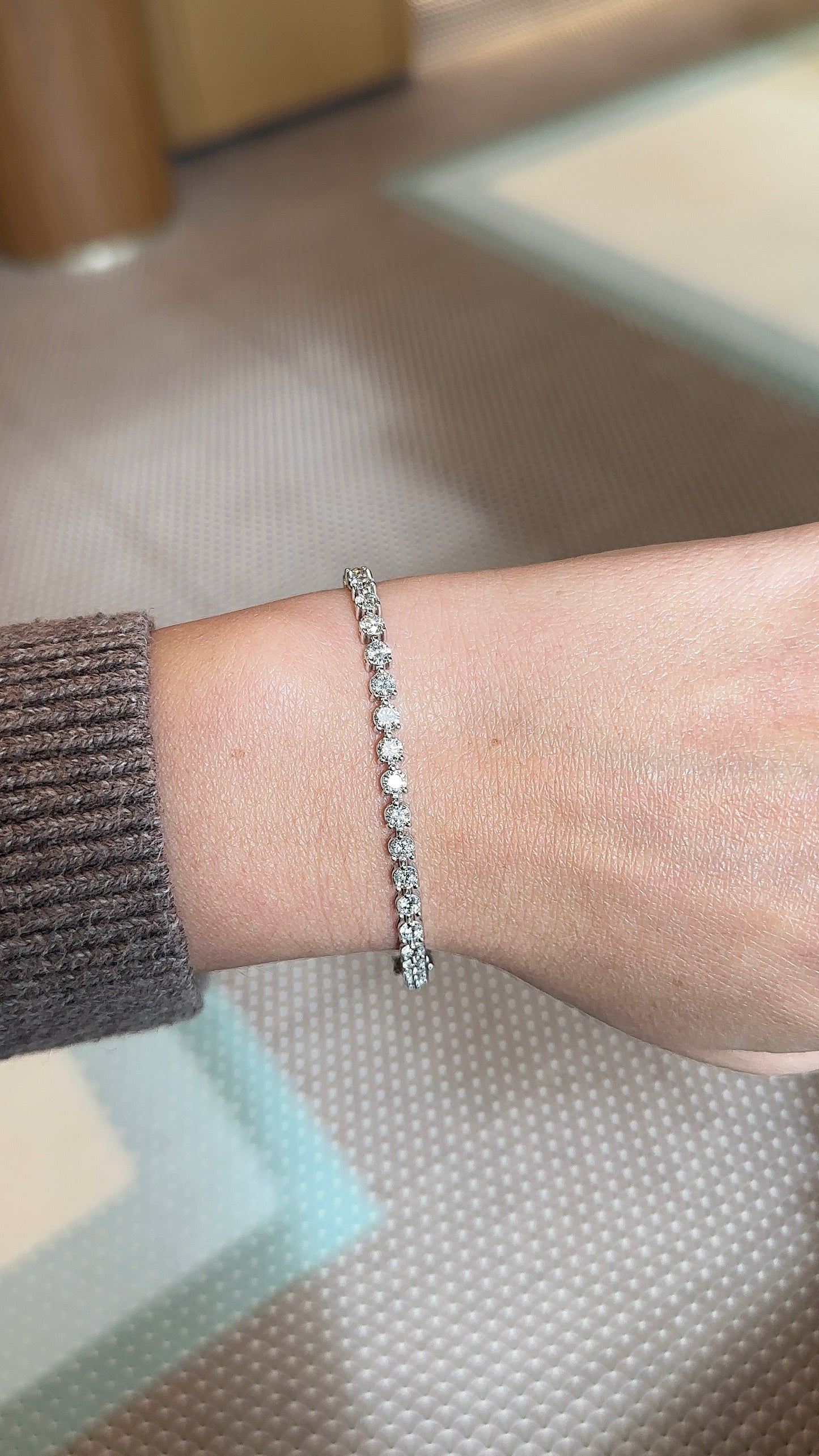 Martini Diamond Tennis Bracelet