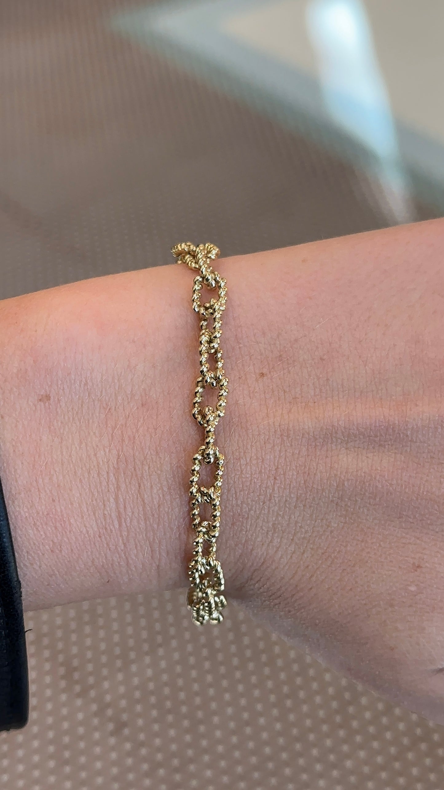 Textured Link Bracelet