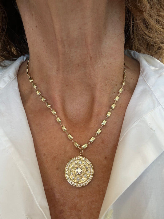 Lionheart- Desert Diamond Star of David Medallion