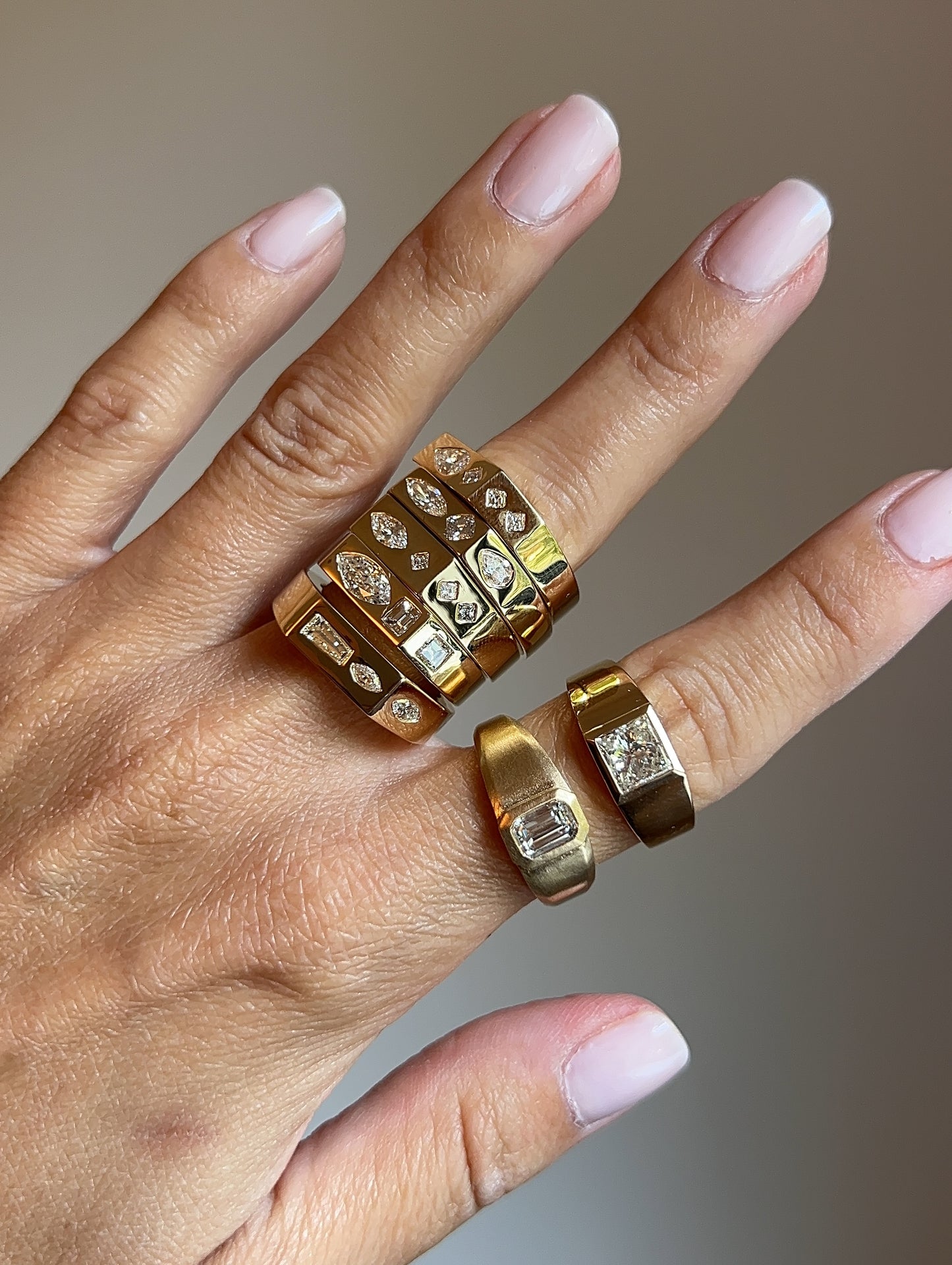 The Gemma Ring - Marquise Emerald Cut