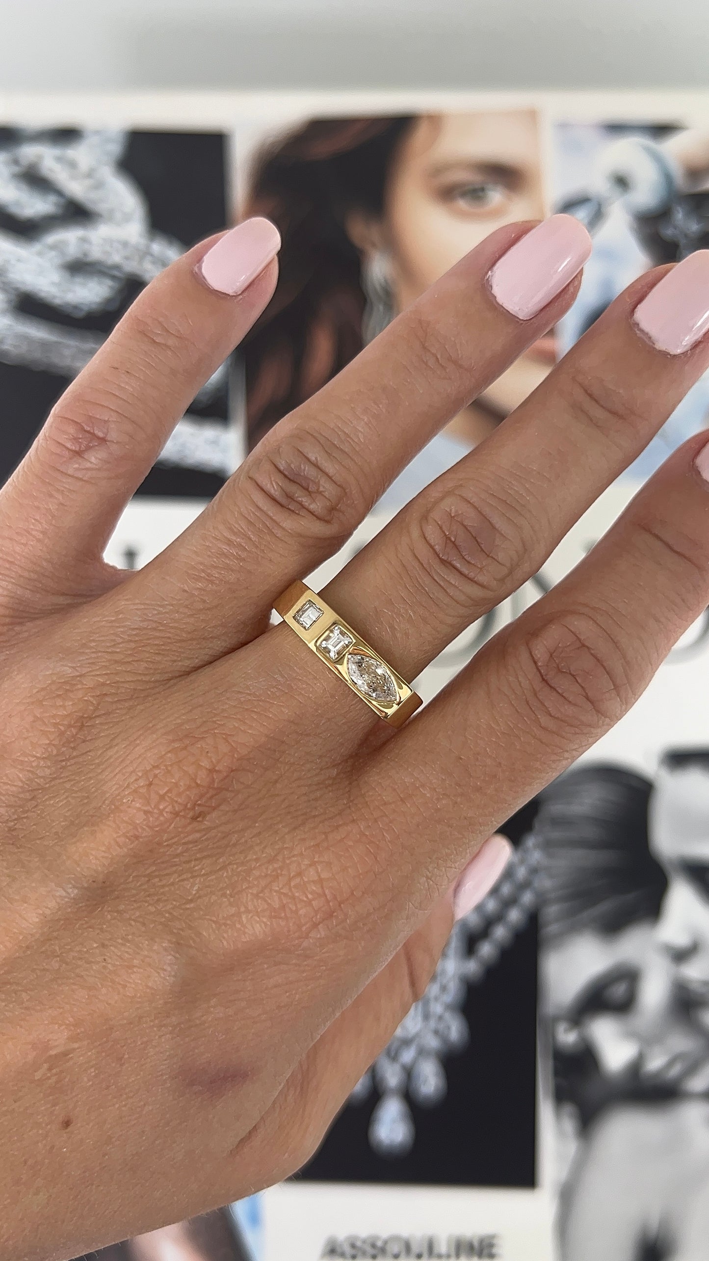 The Gemma Ring - Marquise Emerald Cut
