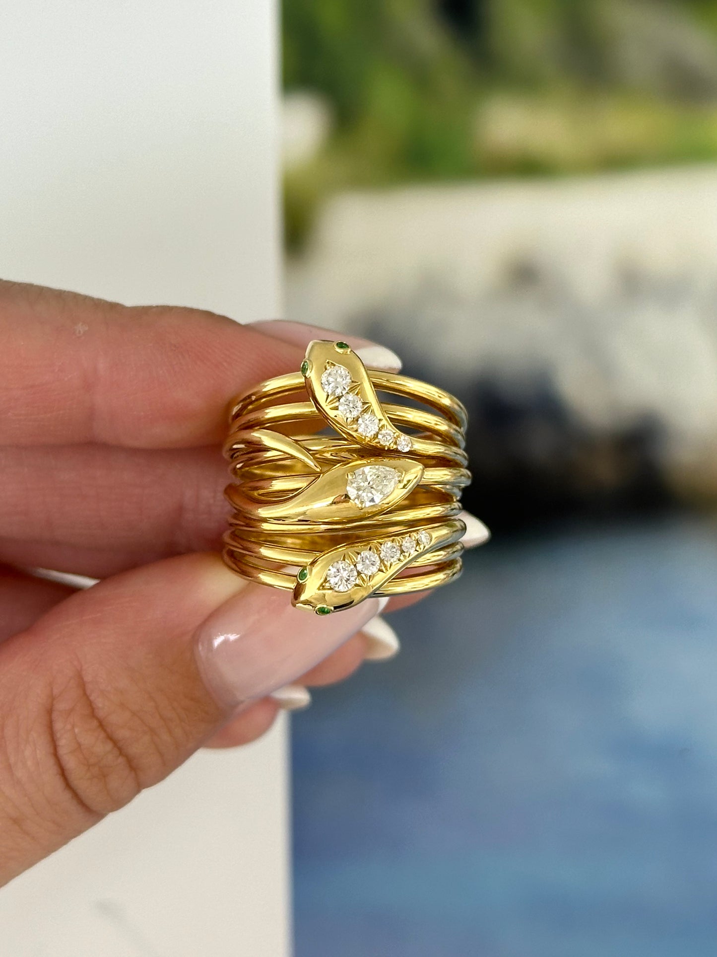 Vintage Sidney Garber Serpentine Ring
