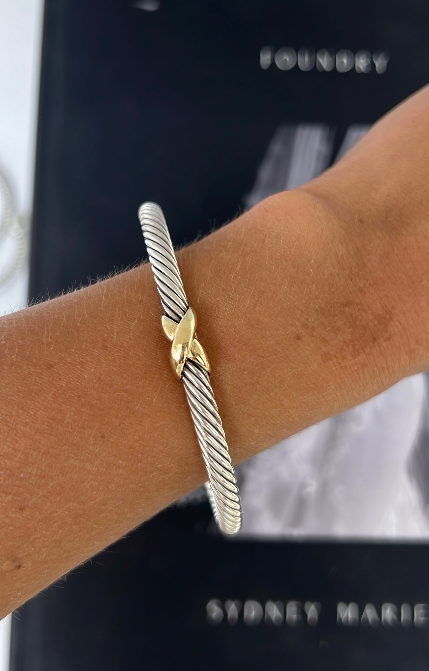 Vintage David Yurman X Station Cable Bracelet