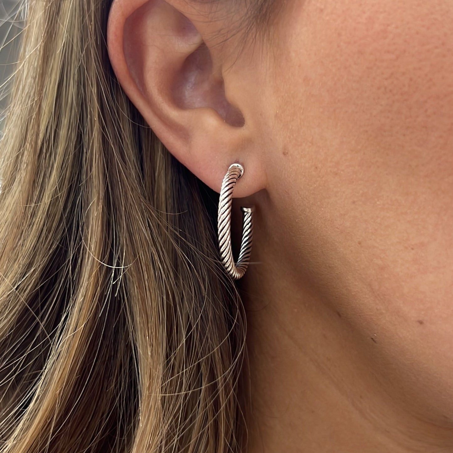 Vintage David Yurman Cable Hoops