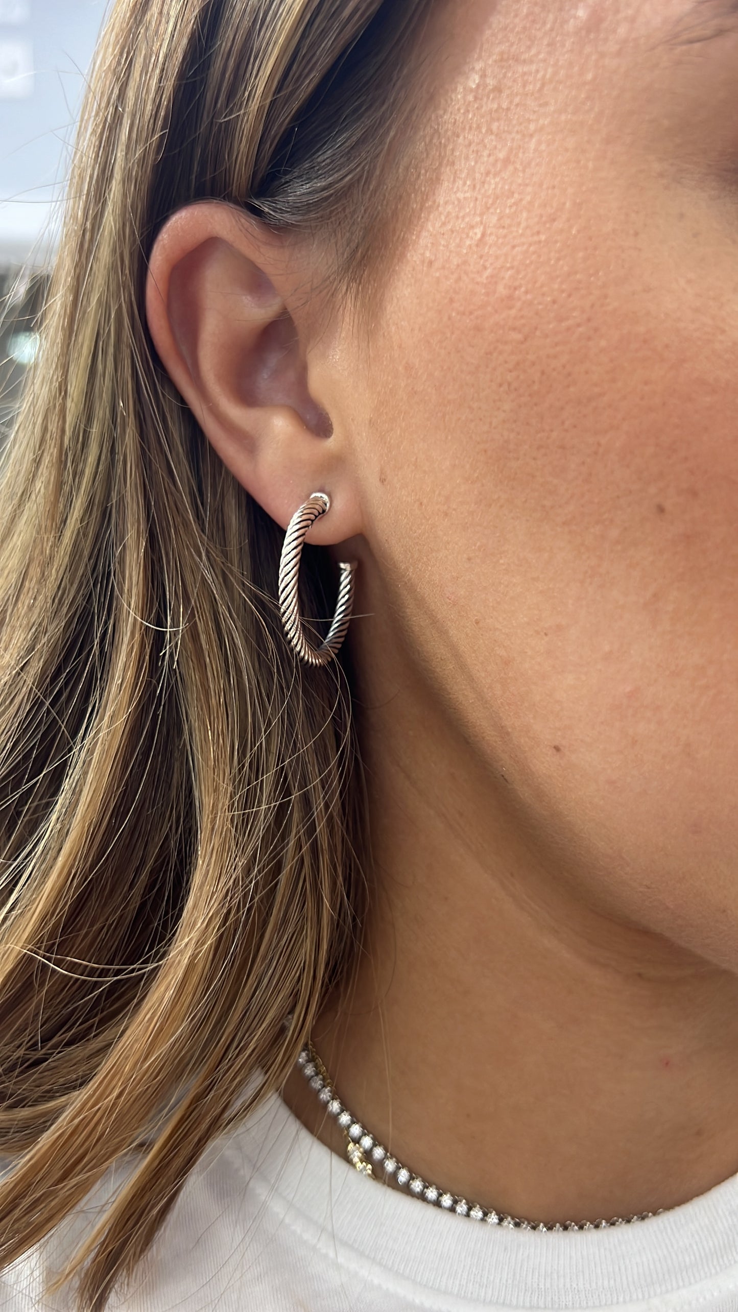 Vintage David Yurman Cable Hoops