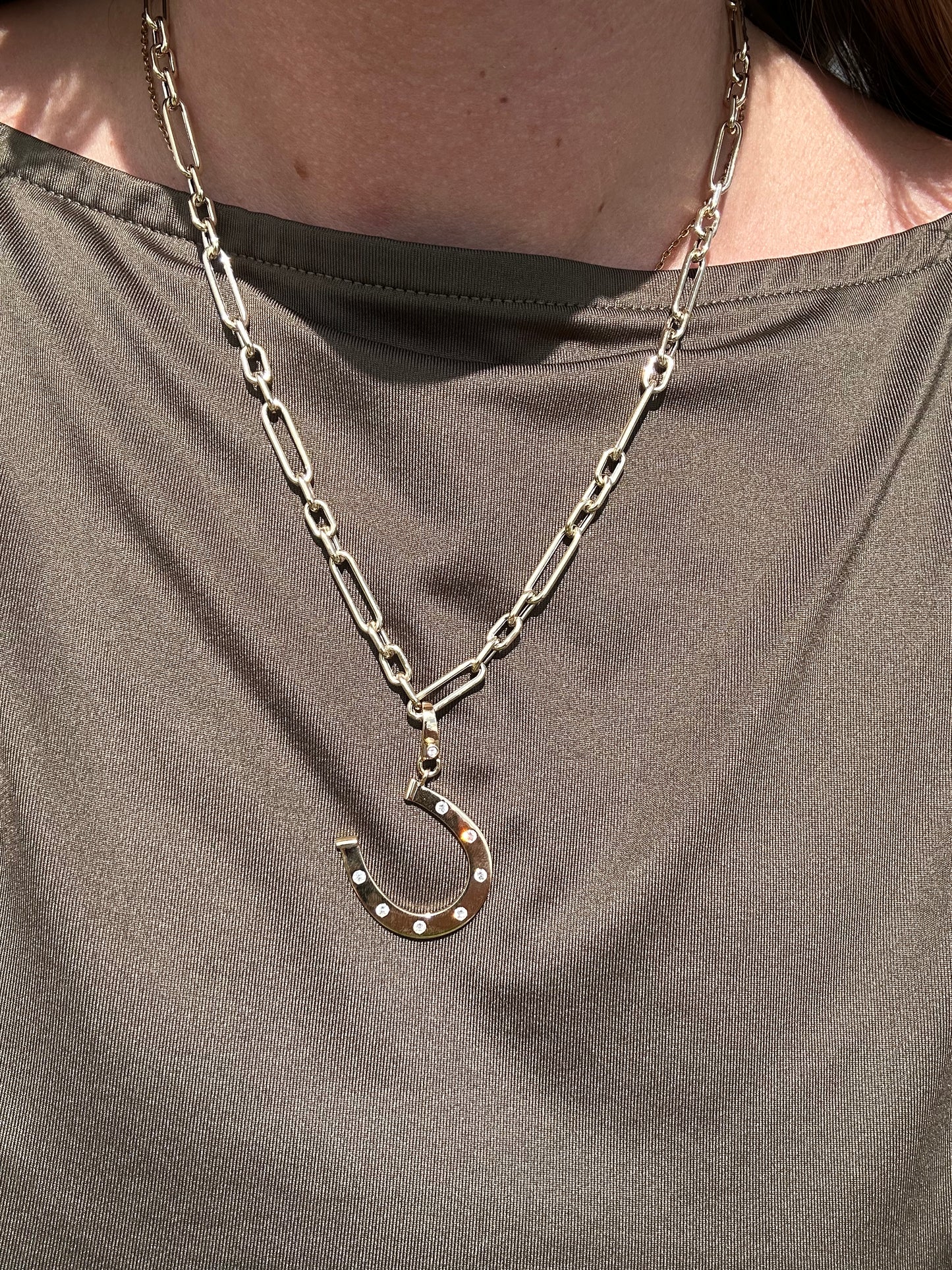 14K Mixed Paperclip Chain